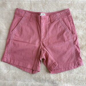 LLBean Favorite Fit Women Salmon Chino Shorts Size 8 Casual